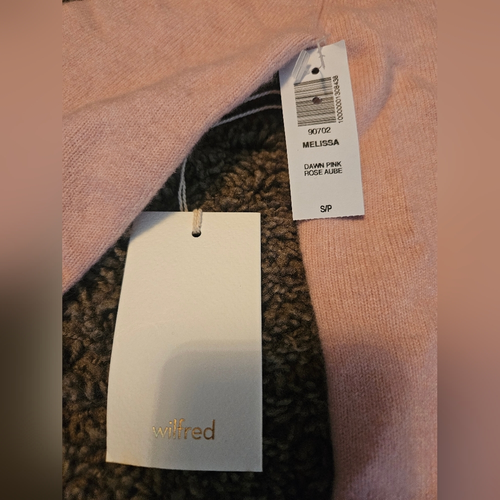 Aritizia Wilfred Soft Pink Long Sleeve Sweater Dress - Picture 4 of 5